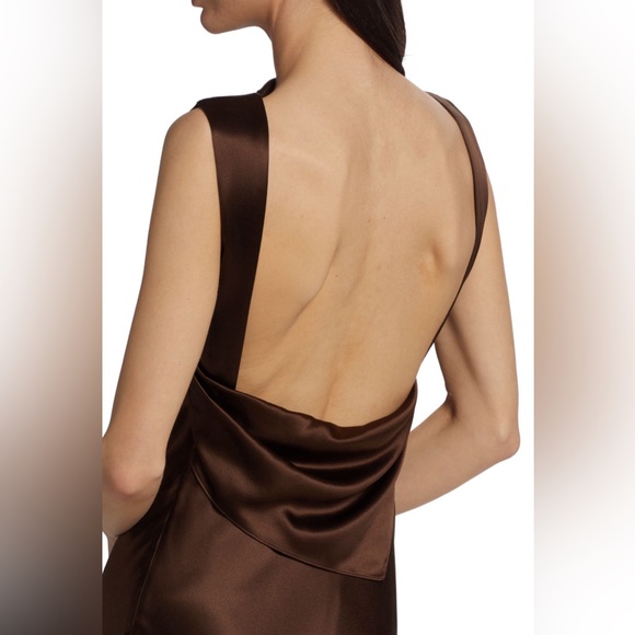 DANIELLE FRANKEL Charlie Crepe Satin Midi-Dress - Picture 5 of 8